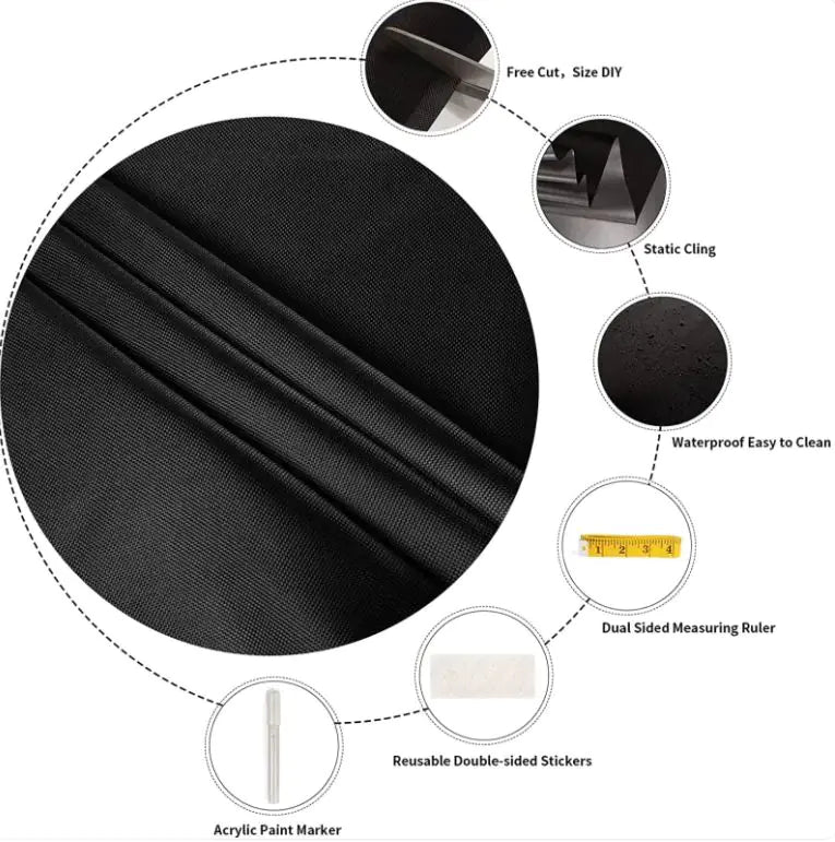 Portable Travel 100 Blackout Suction Cups Self-adhesive DIY Curtains