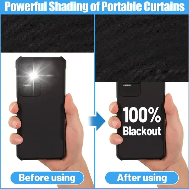 Portable Travel 100 Blackout Suction Cups Self-adhesive DIY Curtains