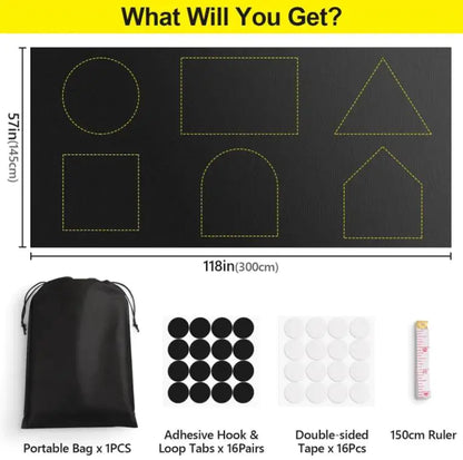 Portable Travel 100 Blackout Suction Cups Self-adhesive DIY Curtains